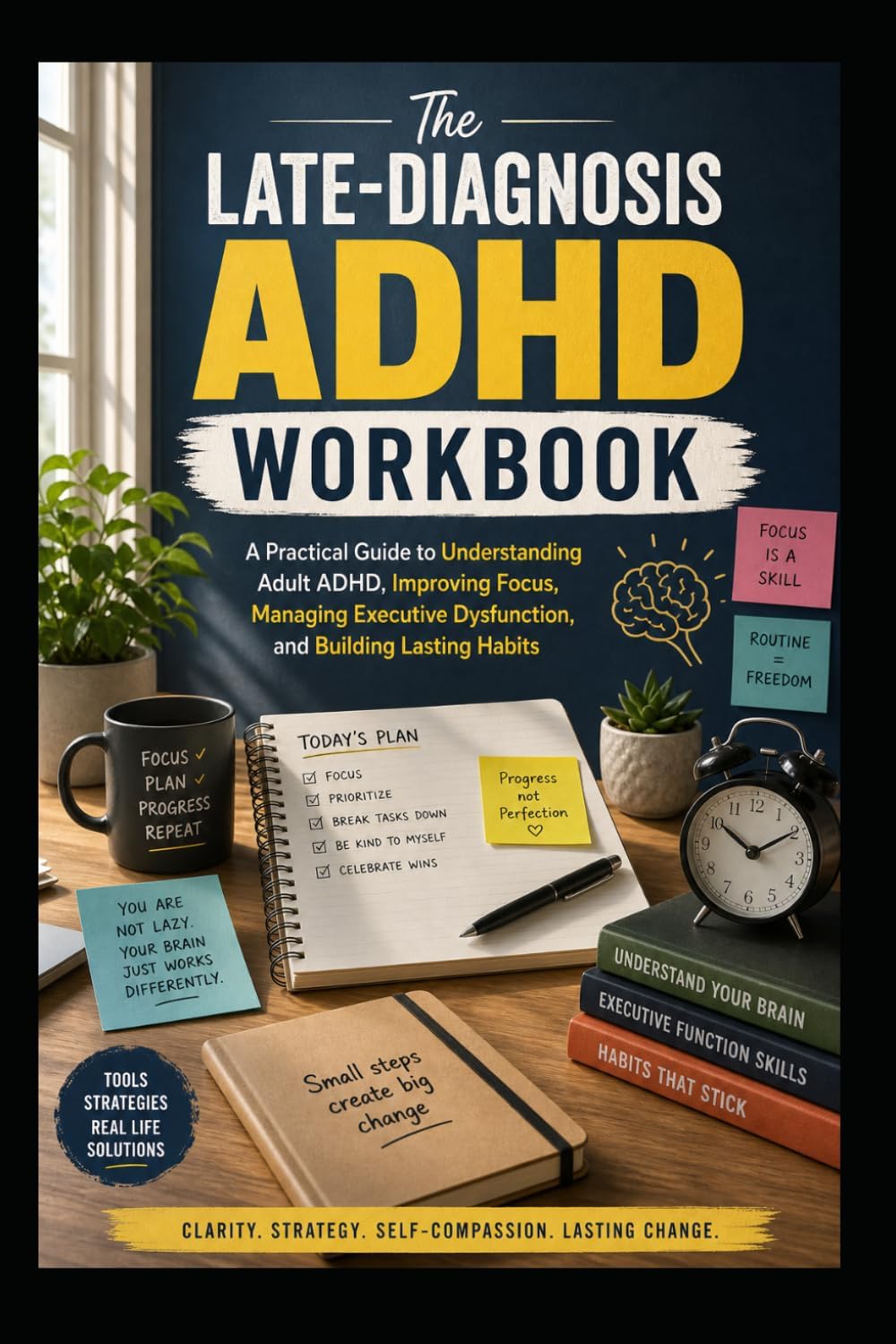 The Late-Diagnosis ADHD Workbook: A Practical Guide to Understanding Adult ADHD, Improving Focus, Managing Executive Dysfunction, and Building Lasting Habits by Jessye Sully