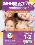Summer Activity Playground Grade 1-2: 8 Weeks of Summer Activities - Math, ELA, Science, Reading and Social Studies by Brain Hunter Prep