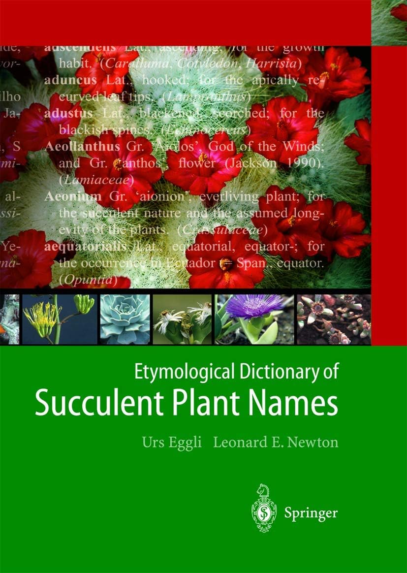 Etymological Dictionary of Succulent Plant Names by Urs Eggli