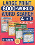 Large Print 8000+ Words Word Search 4 in 1 Collection: Ultimate Puzzle Book for Adults by THAT'S MY JAM