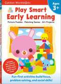 Play Smart Early Learning Age 3+: Preschool Activity Workbook with Stickers for Toddlers Ages 3, 4, 5: Learn Essential First Skills: Tracing, Coloring, Shapes (Full Color Pages) by Gakken early childhood experts