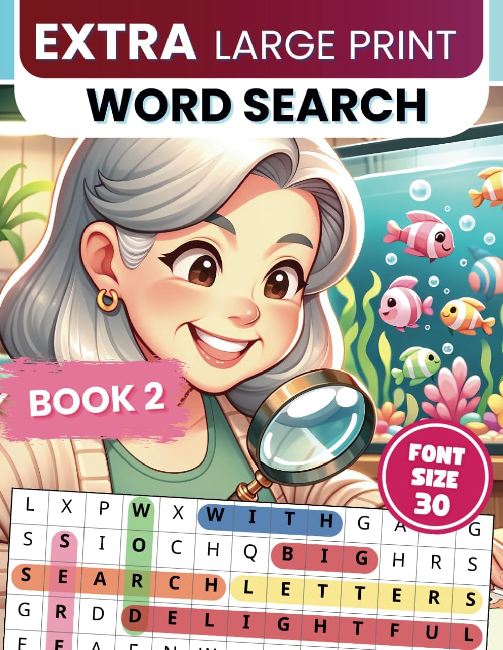 Extra Large Print Word Search: Jumbo Word Search For Seniors & Adults | 50 Themed Puzzles With Fun Facts And Very BIG Letters (30 Font Size) | ... Seniors - With Fun Facts And Jumbo Solutions) by Happytude Press
