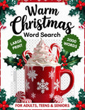 Christmas Word Search for Adults, Teens & Seniors Large Print: Fun and Relaxing Holiday Puzzle Book | 8.5x11 Size by NK Publishing
