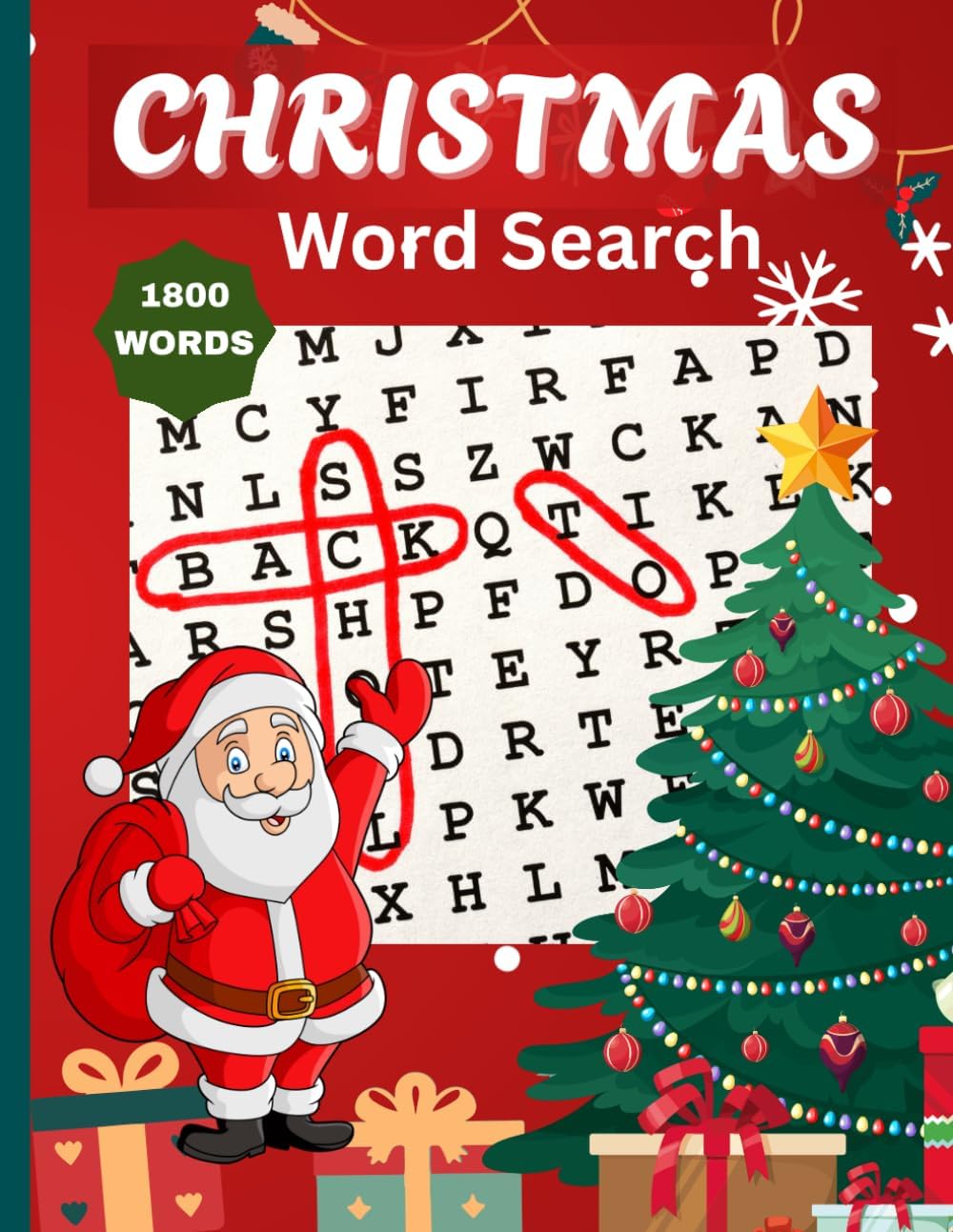 Christmas Word Search Puzzles for Seniors, Adults and Teens: Large Print Holiday Word Search Book wigh Solutions by Precious Asset Creation