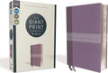 NIV, Giant Print Compact Bible, Leathersoft, Purple, Red Letter, Comfort Print by Zondervan