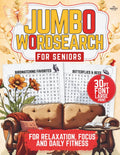 Jumbo Word search Puzzles For Seniors: 30 Pt Font, Large Print Puzzles for Relaxation, Focus, and Daily Fitness (Word Search Books For Adults & Seniors) by Adejah Salmon