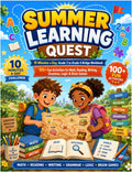 Summer Learning Quest: 10 Minutes a Day Grade 3 to Grade 4 Bridge Workbook: 100+ Fun Summer Activities for Math, Reading, Writing, Grammar, Logic & ... | 4th Grade Prep Workbook for Kids Ages 8–9 by Mr G Kalwar