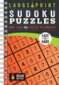 Large Print Sudoku Puzzles: Over 300 Puzzles for Adults - Include Spiral Bound / Lay Flat Design and Large Print Puzzles (Brain Busters) by Parragon Books