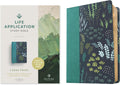 NLT Life Application Study Bible, Third Edition, Large Print (LeatherLike, Meadow Teal, Red Letter) by New Living Translation