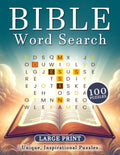 Bible Word Search for Adults Large Print: 3000 Words in 100 Unique, Inspirational Puzzles for Adults & Seniors by UltraBrain Publishing