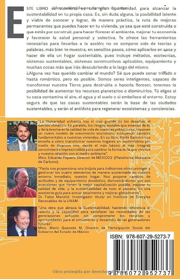 Vivienda Sustentable: Pasos fáciles para aprovechar en tu casa los recursos naturales, economizar y evitar la contaminación (Spanish Edition) by Paola Denisse Barreiro Estrada