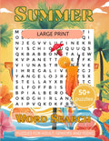 Summer Word Search Puzzle Book: Large Print Word Search Puzzles Book for All Ages – A Great Present for Seniors, Adults, and Teens This Summer! Size 8.5x11 inches, 55 puzzles, 110 pages by Golden Glow Books Joanna Bi