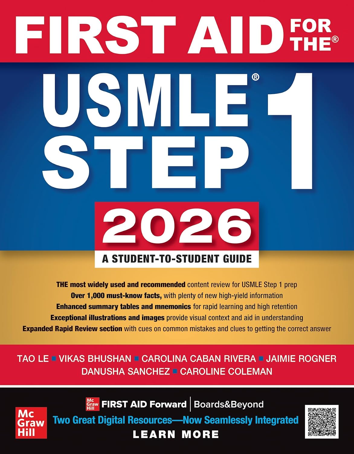 First Aid for the USMLE Step 1 2026 by Tao Le