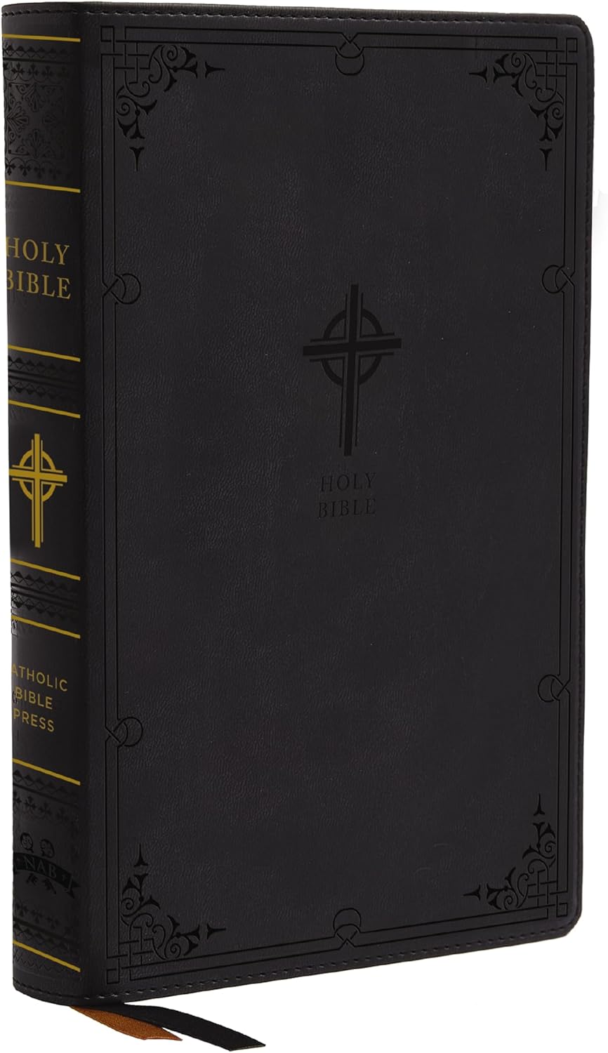 NABRE, New American Bible, Revised Edition, Catholic Bible, Large Print Edition, Leathersoft, Black, Comfort Print: Holy Bible by Catholic Bible Press