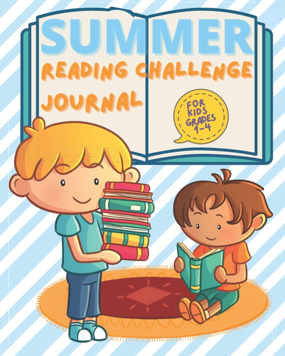 Summer Reading Challenge Journal for Kids Grades 1-4: Summer Learning Workbook to Help Prevent Summer Slide and Encourage Summer Reading for Grade 1, ... Reluctant Readers and Writers Girl reading by Creative Heart Press
