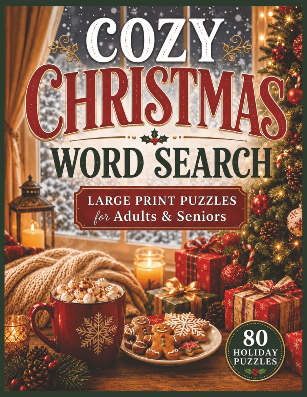 Cozy Christmas Word Search: Large-Print Holiday Puzzles for Adults & Seniors Featuring Festive Traditions, Winter Memories, and Relaxing Christmas Fun (Cozy Seasons Word Search Collection) by Kesslyn L Luke