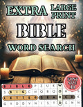 Extra Large Print Bible Word Search: 50 Christian-Themed Puzzles for Seniors and Adults | Easy-to-Read Jumbo Word Find Book with 30 Point Font and Biblical Verses from Scripture for Women and Men by Happytude Press