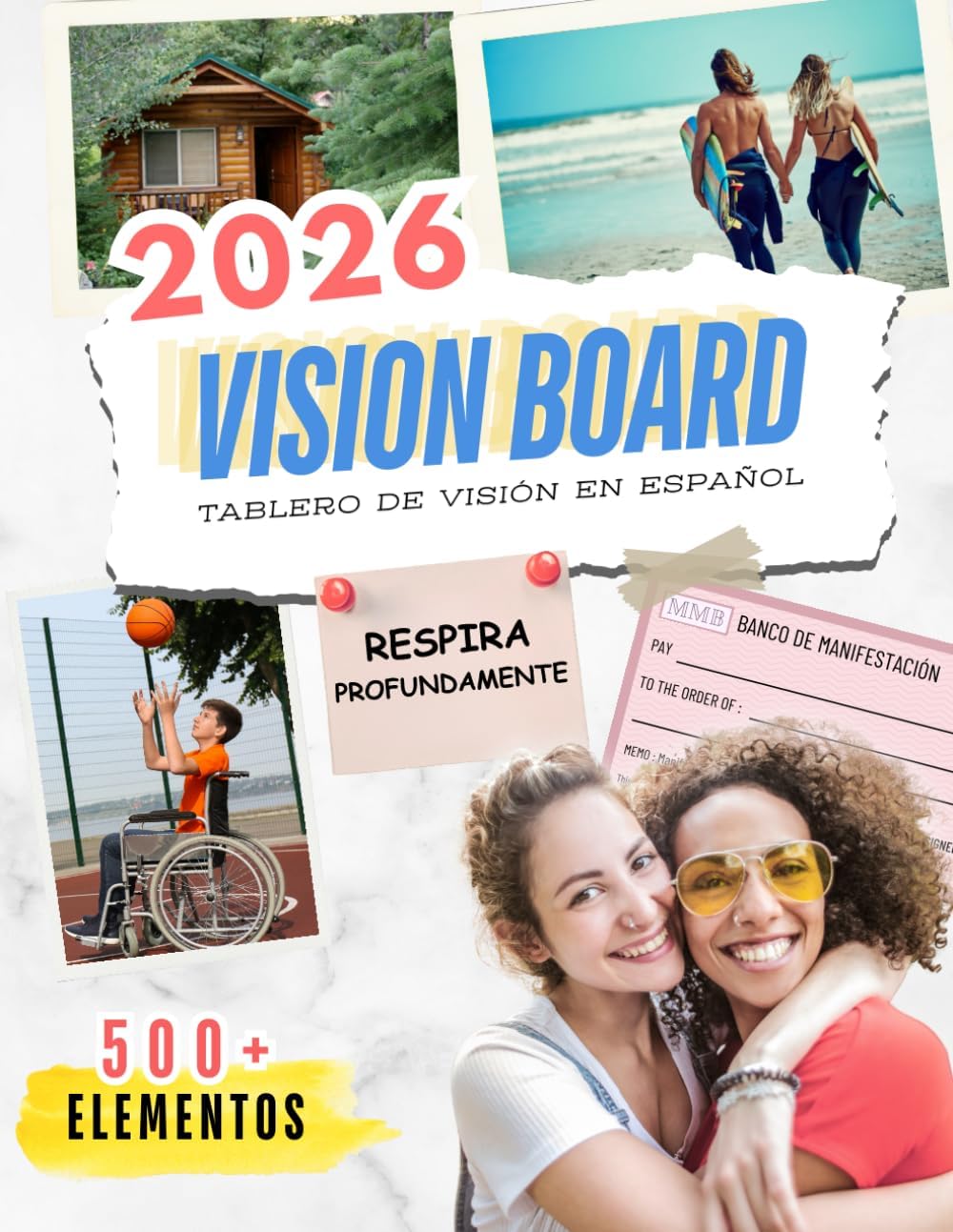 Vision Board 2026 – Tablero de Vision en Español para Adultos: Manifiesta tu Año de Sueños con este Libro con más de 500 Imágenes, Palabras, Citas, y ... para Mujeres y Hombres (Spanish Edition) by Coach and Talent