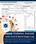Complete Diabetes Journal with Food & Blood Sugar Log: Daily Blood Glucose Monitoring at Each Meal(Before/After) with Food, Nutrition, Medication/Insulin, Exercise, Activity Tracking & More by Pistachio Publishing