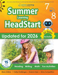Lumos Summer HeadStart Workbook, 7th to 8th Grade: Math, Reading, Writing, Science, Fun Activities, Online Resources & AI Tutor: A Complete Summer ... Learning Loss for Students Starting 8th Grade by Lumos Learning