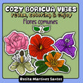 Cozy Boricua Vibes: Flores Comunes (Spanish Edition) by Rosita Martinez