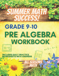 Summer Math Success: Pre Algebra Workbook Grade 9-10: Algebra Workbook for 9th and 10th Grade: Solving Equations, Algebraic Problems, Simplifying Expressions and More (Answer Key Included) by All Seasons Math
