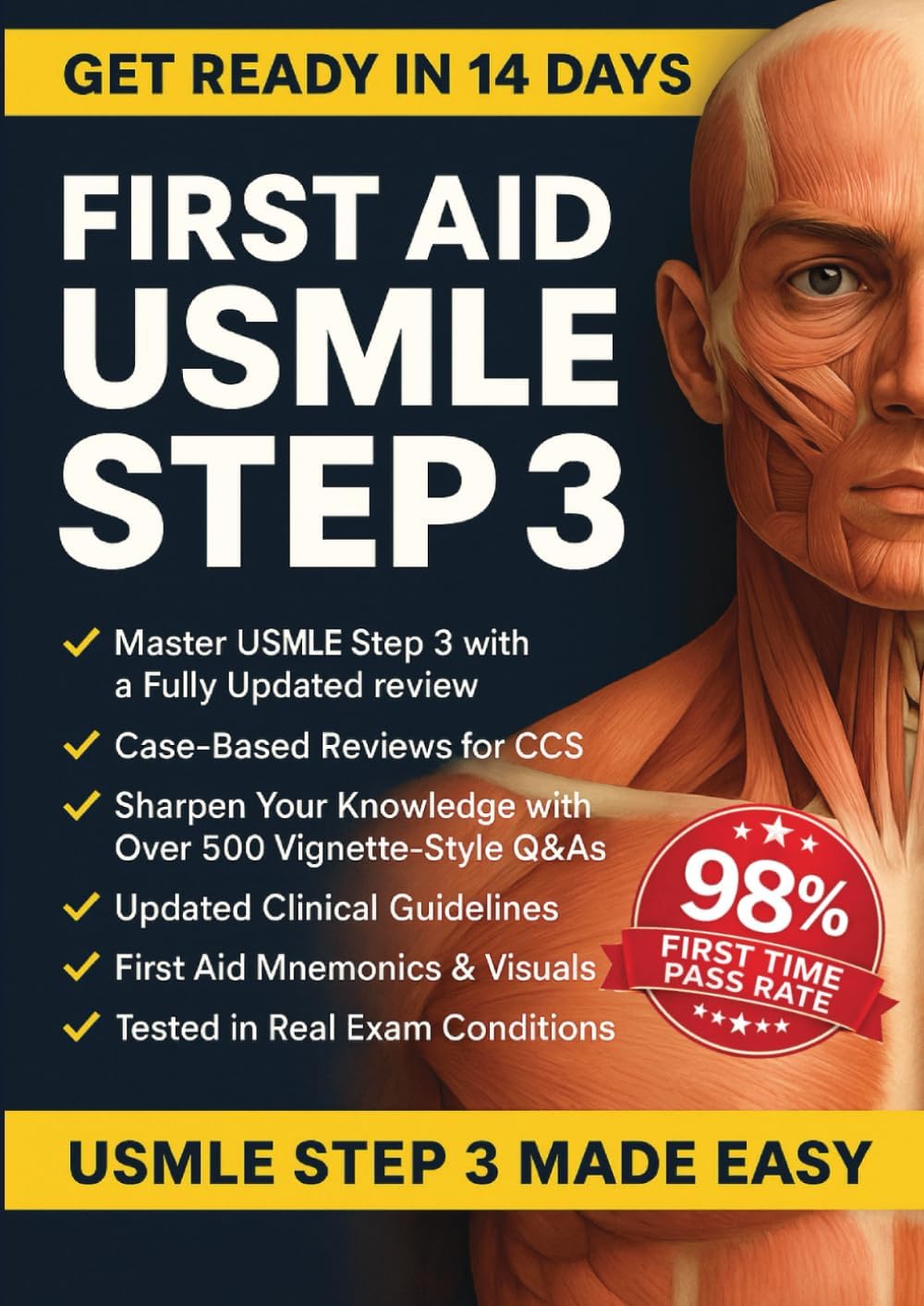FIRST AID USMLE STEP 3: Complete MUST KNOW, High-Yield USMLE Step 3 Topics with Clear & Concise Explanations | Pass on First Attempt by Frank M. Sewell