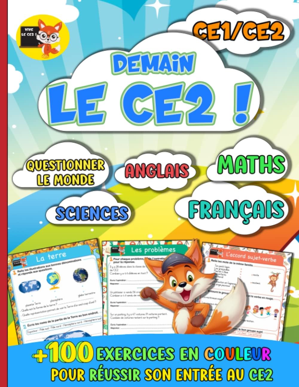 Demain le CE2 !: +100 exercices en couleur pour réussir son entrée au CE2 (French Edition) by Jacques Gambou