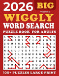 2026 Wiggly Word Search Large Print: Word Search Wiggly Puzzle Book,100 + Puzzles Large for Adults and Seniors , Unique and Challenging Word Search Variation for all ages | Volume 2 | by Fun Self Solve