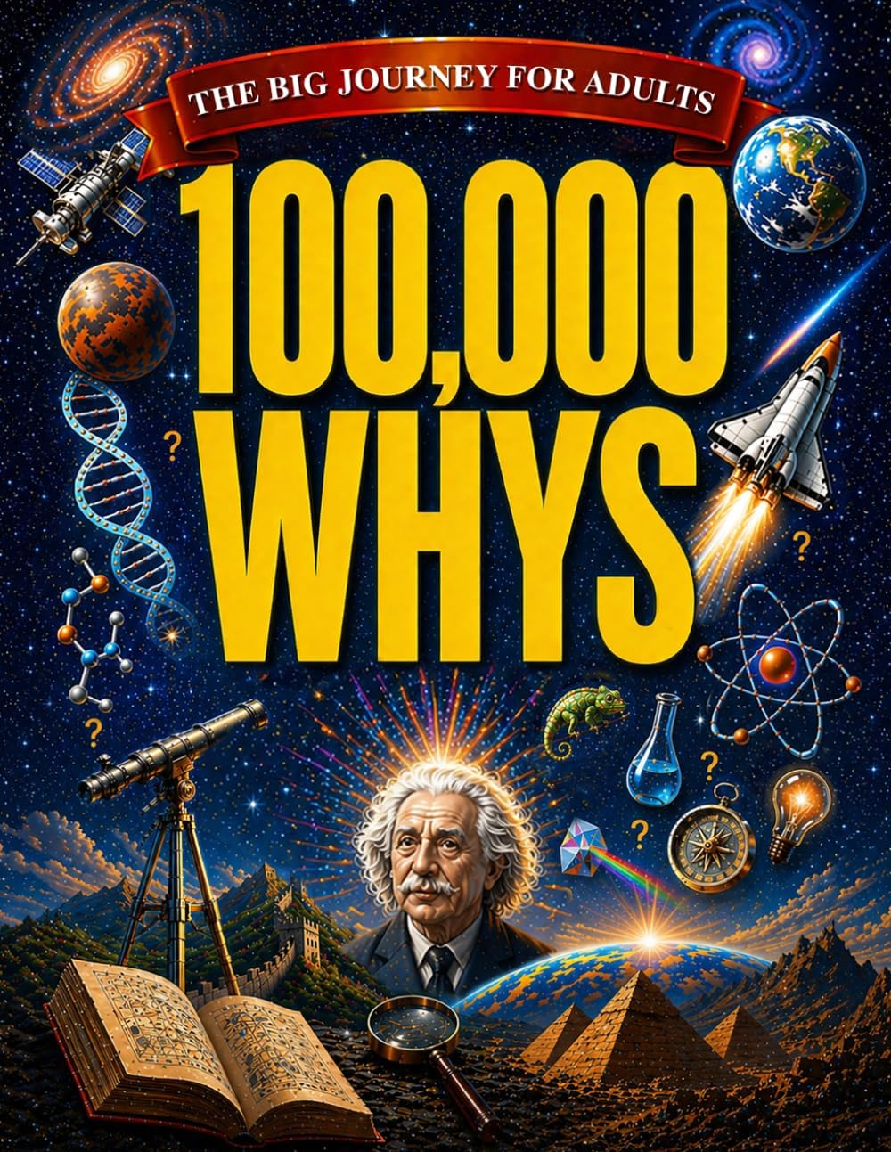 100,000 Whys - The Big Journey for Adults: An Amazing Encyclopedia of Everyday Questions About Science, History and Much More to Impress your Friends| Fascinating Answers & Mind-Blowing Fun Facts by Rayan Yale