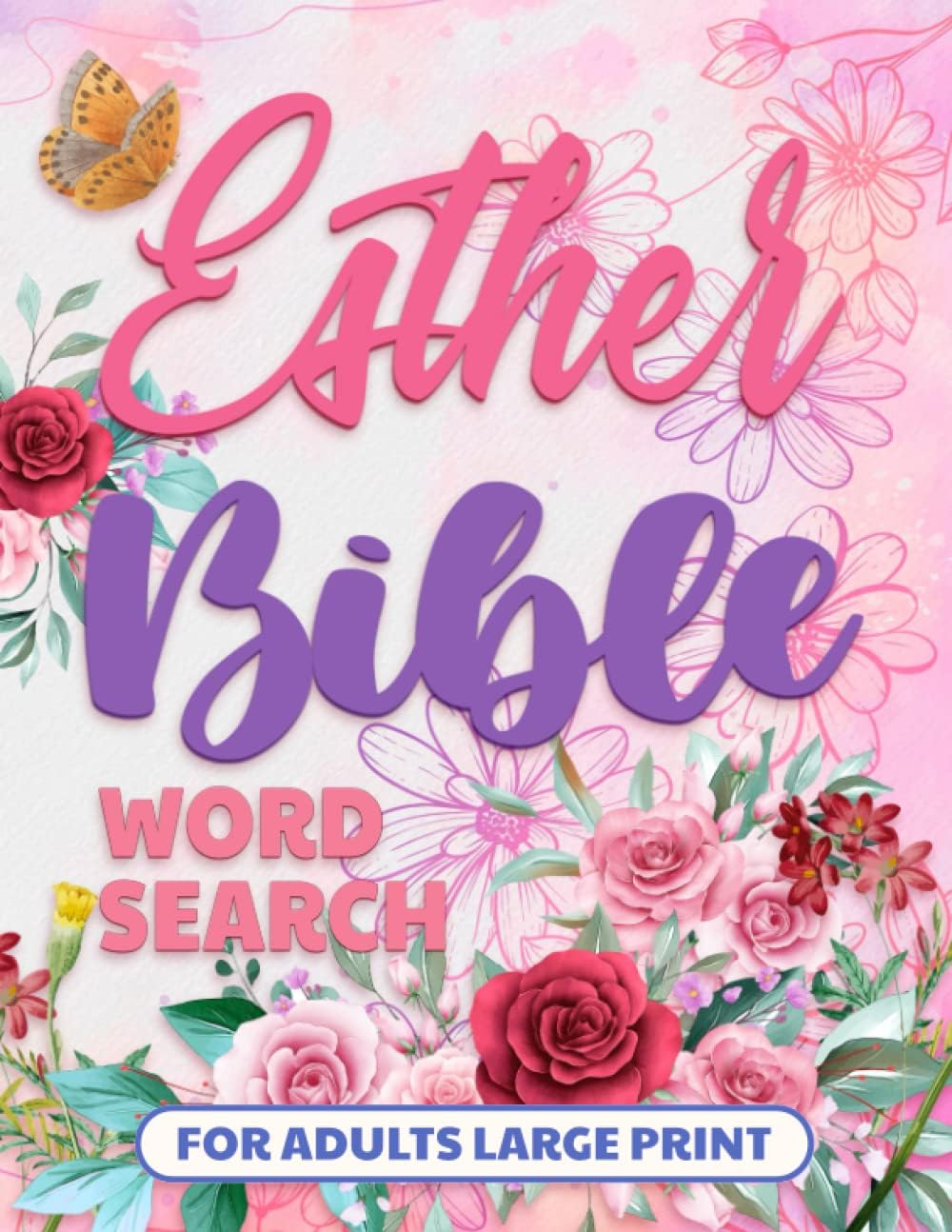 Esther Bible Word Search Books for Adults Large Print: Bible Word Find, Puzzle for Seniors with Dementia by Meditate on God's Word