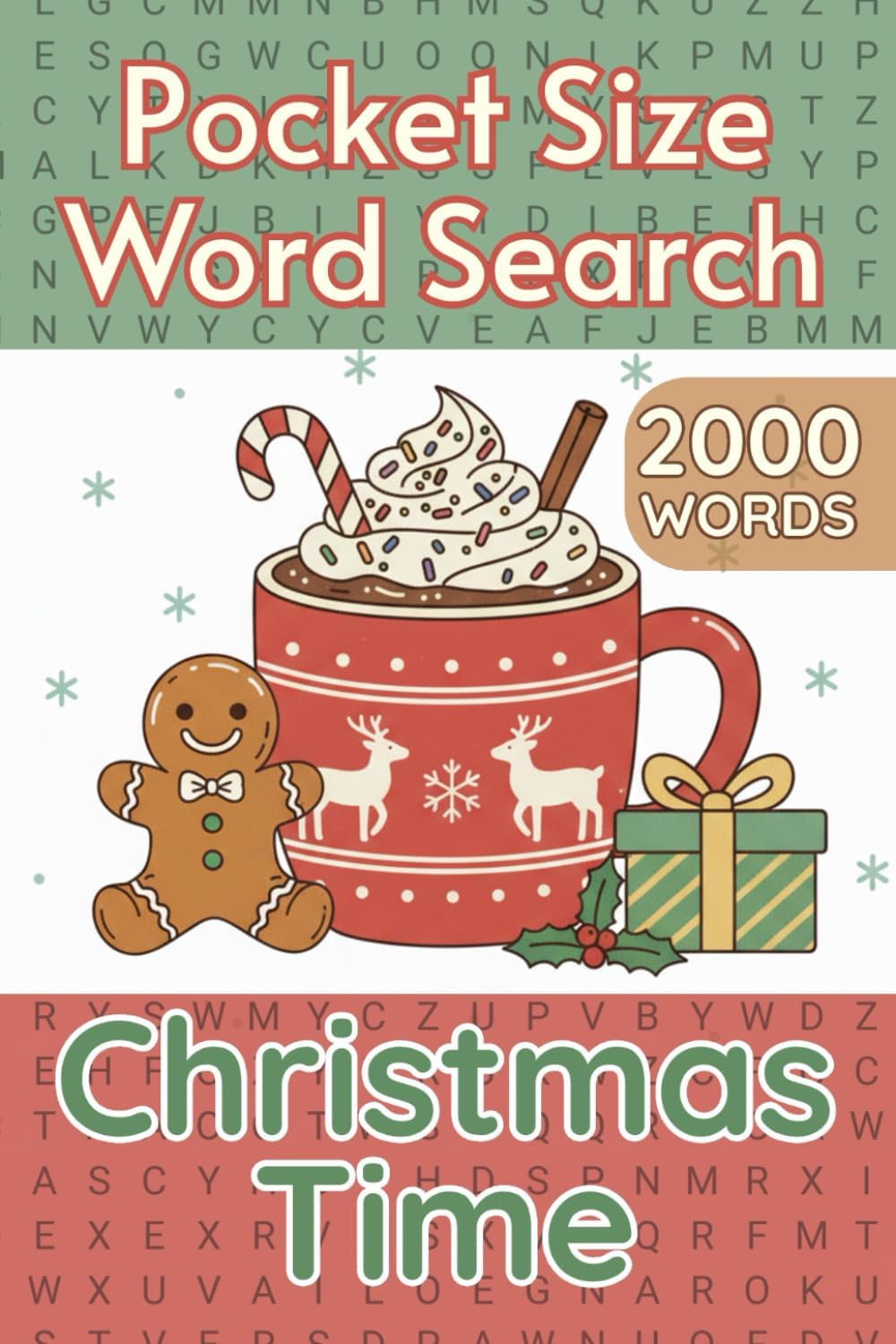 Christmas Time Pocket Word Search: 4 x 6 inches Small Compact Size - Travel Friendly Festive Holiday Puzzle Book for Adults, Teens, and Seniors – 100 ... Answers, Fun Christmas Brain Activity Book by Baba Jaga