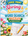 Large Print Spring & Summer Word Search Puzzles for Adults & Seniors: Relaxing Brain-Boosting Puzzles to Keep Your Mind Sharp by Family Tymes Publishing