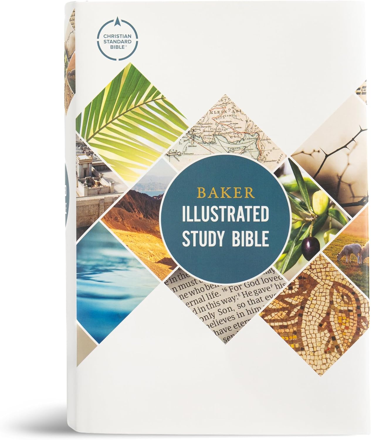 CSB Baker Illustrated Study Bible, Hardcover, Red Letter, Full Color Interior, Study Note Commentary, Articles, Images, Illustrations, Reconstructions, Definitions, Outlines, Maps by CSB Bibles by Holman