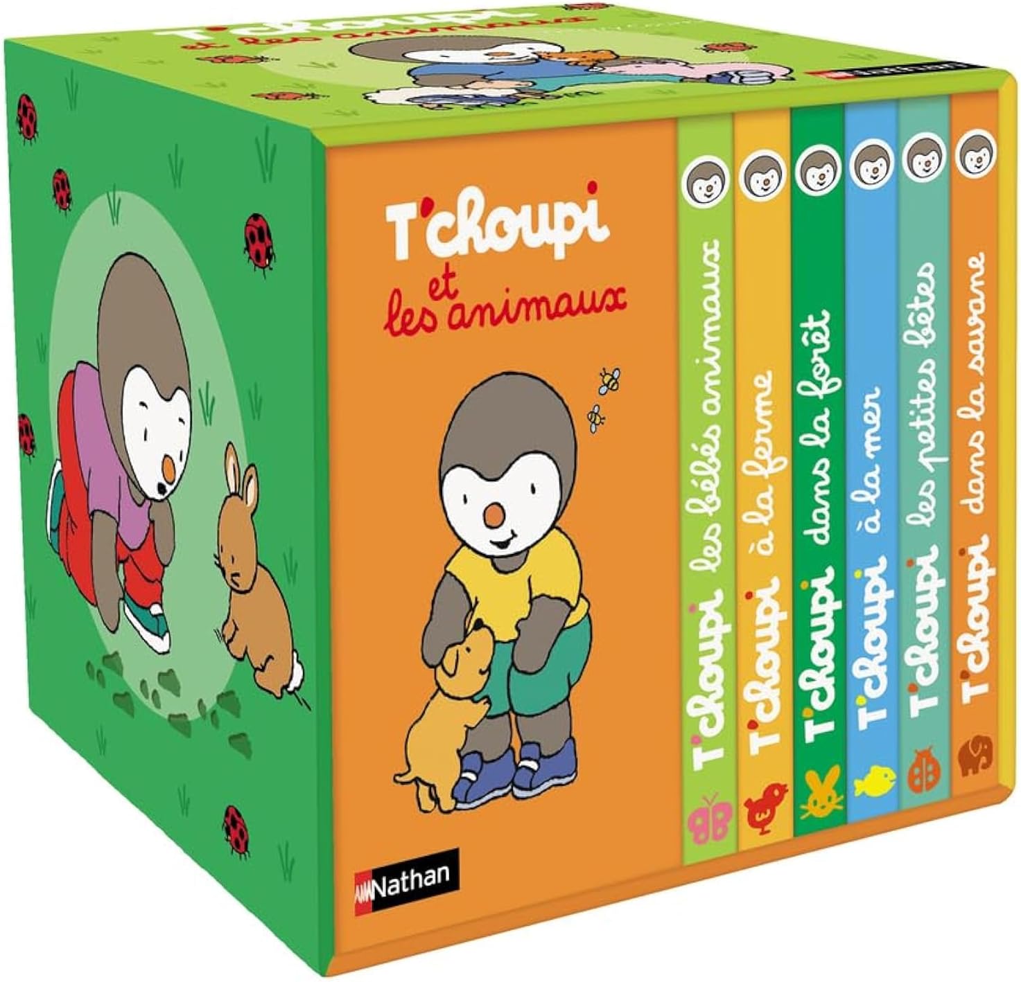 Ma petite bibliothèque - T'choupi et les animaux by Thierry Courtin