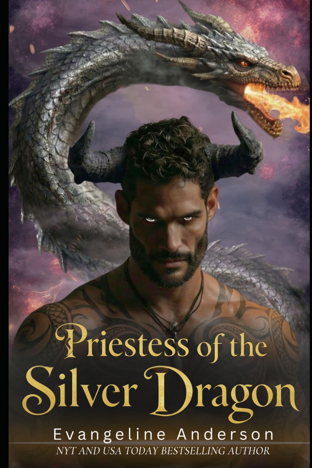 Priestess of the Silver Dragon: A Dark Fairytale, Possessive Dragon Shifter Romantasy (Mated by Flame--Tales of Dragon Shifter Romantasy) by Evangeline Anderson