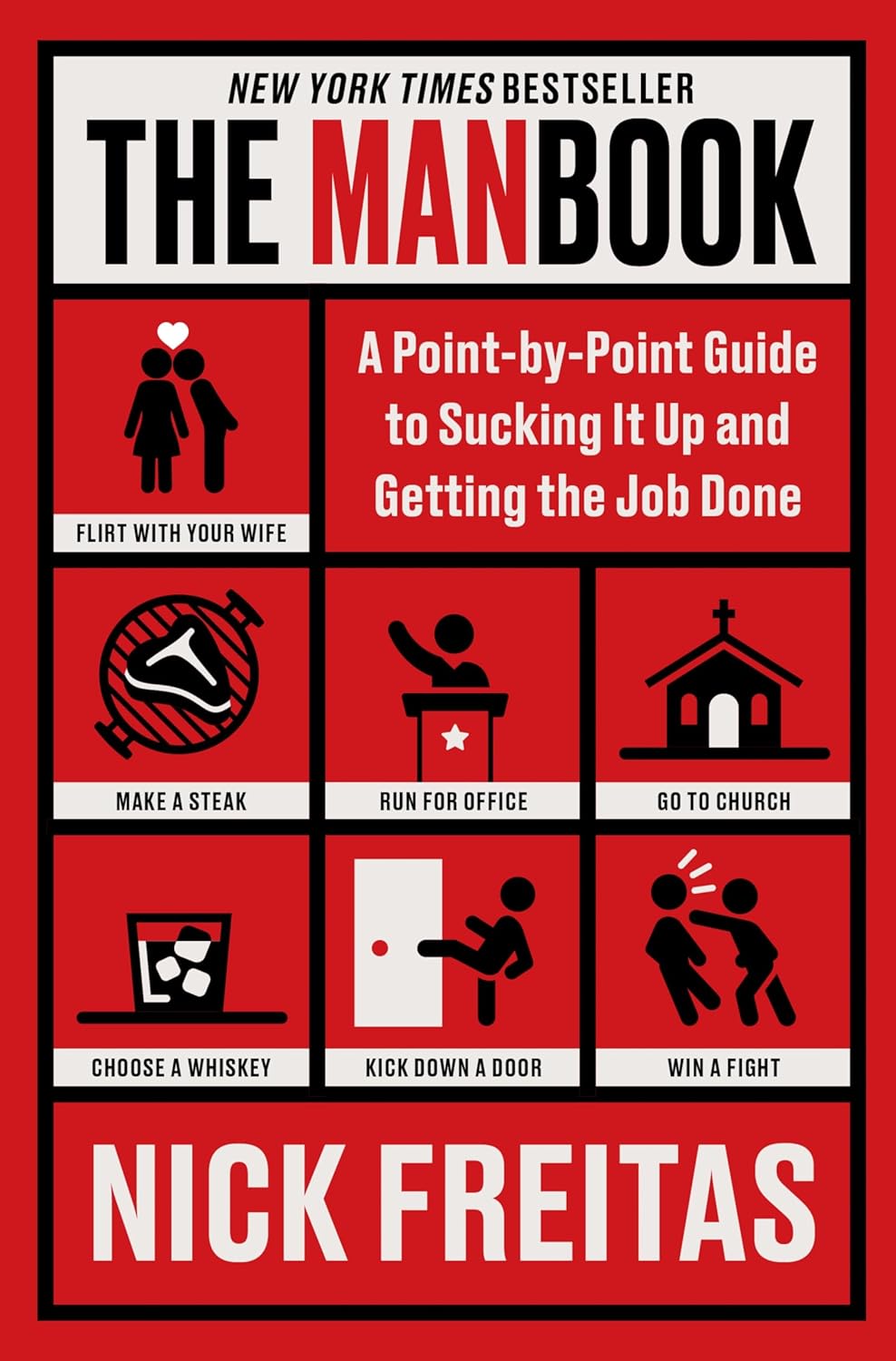 The Manbook: A Point-by-Point Guide to Sucking It Up and Getting the Job Done – A No-Nonsense Guide to Mental Toughness and Professional Growth. by Nick Freitas
