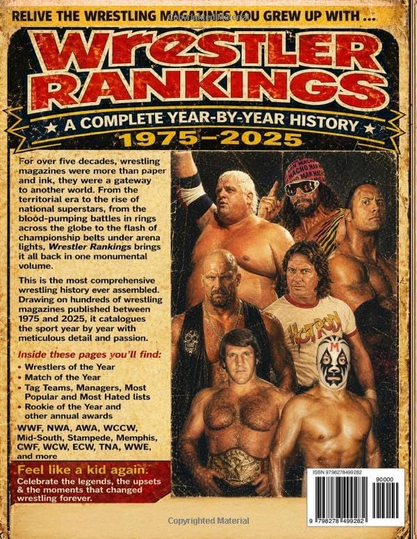 Wrestler Rankings: A Complete Year by Year History 1975–2025 by Joey Cassata