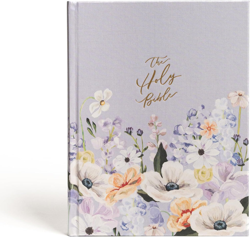 CSB Notetaking Bible, Large Print Hosanna Revival Edition, Lavender/Peach Cloth Over Board, Black Letter, Single-Column, Journaling Space, Reading Plan, Easy-to-Read Bible Serif Type by CSB Bibles by Holman
