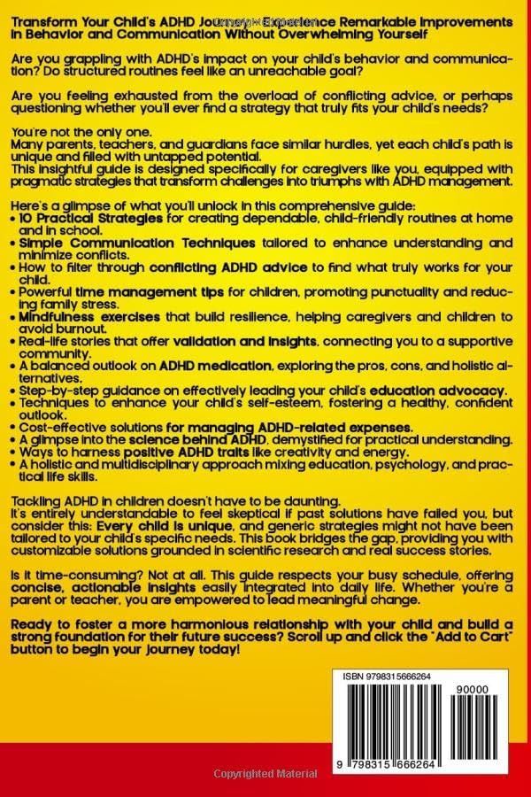 Managing ADHD in Children: Comprehensive Strategies and Focus Tools to Enhance Communication, Develop Strong Daily Routines, and Ease Behavior Management for Parents Treating Hyperactivity in Kids by Malcolm Legrant