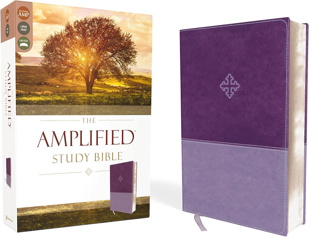 The Amplified Study Bible, Leathersoft, Purple by Zondervan