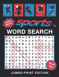 Wild About Sports Word Search Book: Jumbo-Print Edition: 50 Extra-Large Print Puzzles for Adults and Seniors with Low Vision by Clear Skies Large-Print Books