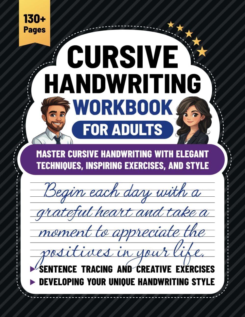 Cursive Handwriting Workbook for Adults: Master Cursive Handwriting With Elegant Techniques, Inspiring Exercises, and Style by Justin Du