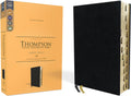 KJV, Thompson Chain-Reference Bible, Large Print, Bonded Leather, Black, Red Letter, Thumb Indexed, Comfort Print by Zondervan