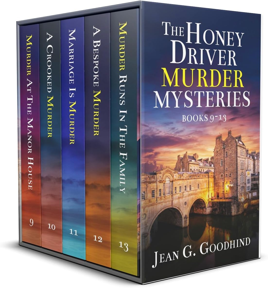 THE HONEY DRIVER MURDER MYSTERIES BOOKS 9–13 five gripping cozy mysteries full of twists (Enchanting cozy murder mystery box sets) by JEAN G. GOODHIND