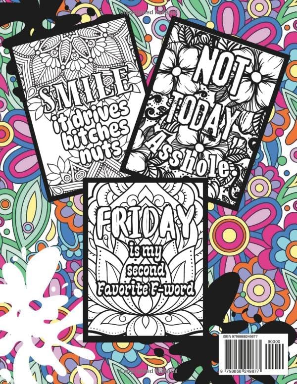 Adult Only Swear Word Coloring Book: F*ck It, Live, Laugh: Color Your Way to Relaxation | Motivational and Inspirational Stress-Relief Coloring Book | Cuss Words Adult Coloring Book by T.Fox MMG Press Co.