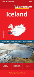 Michelin Iceland Map 750 (Michelin Map) by Michelin