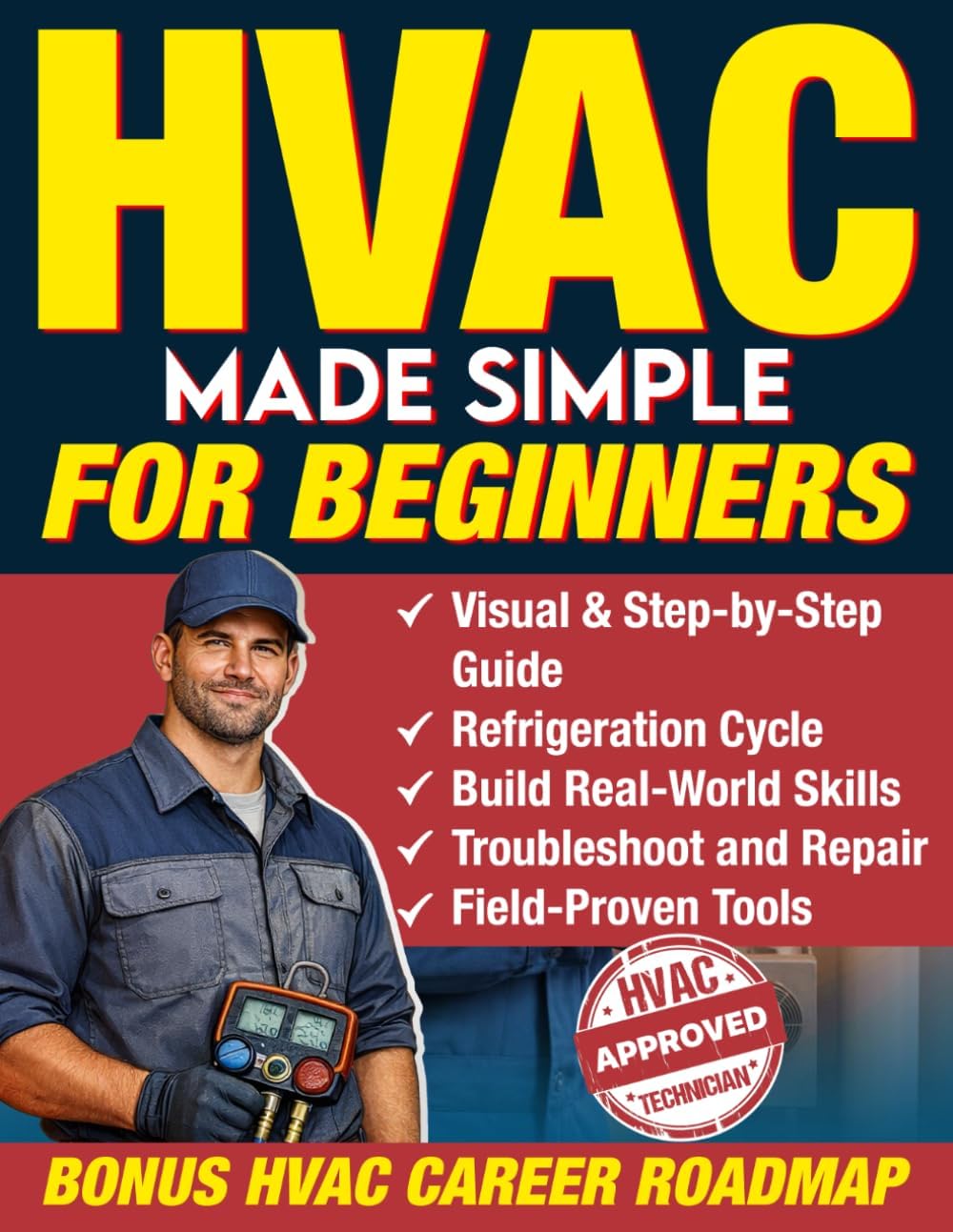 HVAC Made Simple for Beginners: A Visual, Step-by-Step Guide for Anyone Breaking Into the HVAC Trade - Learn to Think Like a Technician, Build Real-World Skills, and Troubleshoot with Confidence by Ryan Matthews