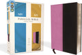 NIV, KJV, Parallel Bible, Large Print, Leathersoft, Pink/Brown: The World's Two Most Popular Bible Translations Together by Zondervan