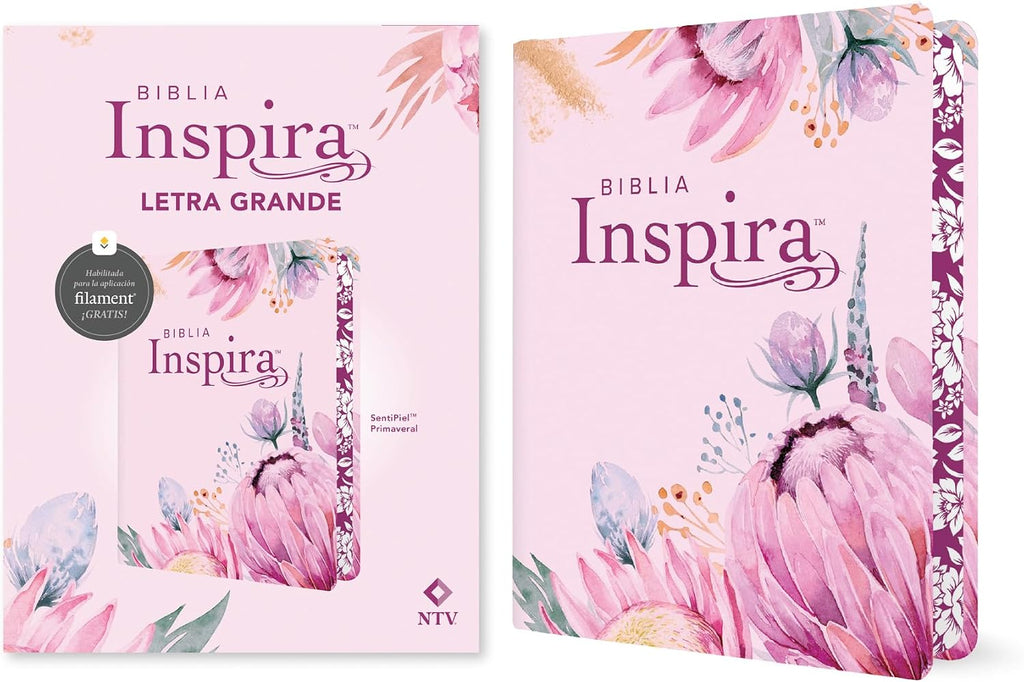 Biblia Inspira NTV, letra grande con Filament (SentiPiel, Primaveral) (Spanish Edition) by Tyndale